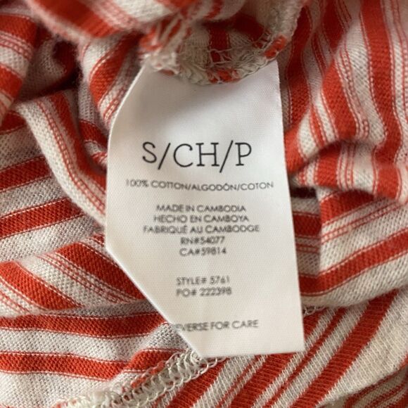 Cabi Style 5761 Spirit Tank in Tangerine Red Stripe Size Small Womens - Picture 6 of 7